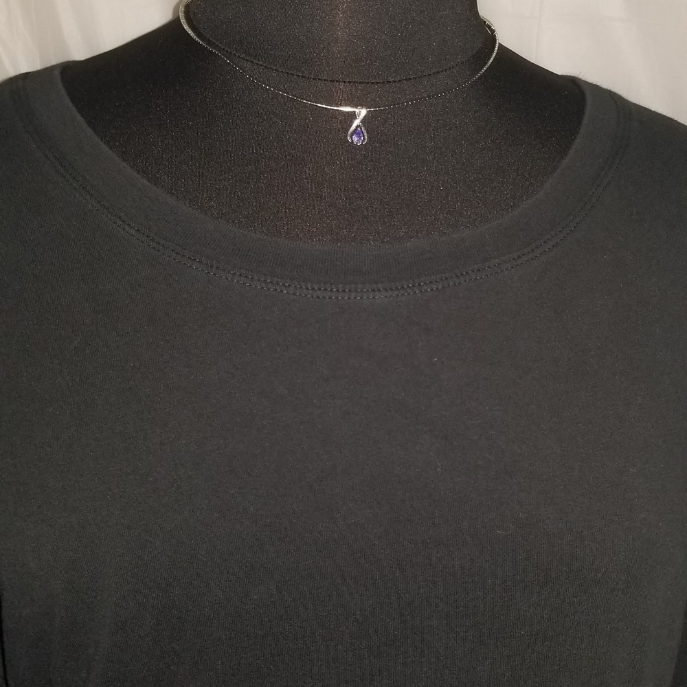 Roman's 4x Black long sleeve ringer tee